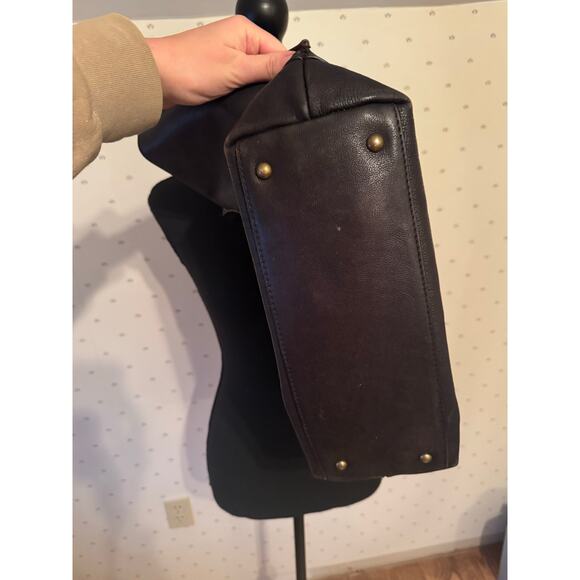 FRYE Black Leather Large Bag Tote - Picture 4 of 16